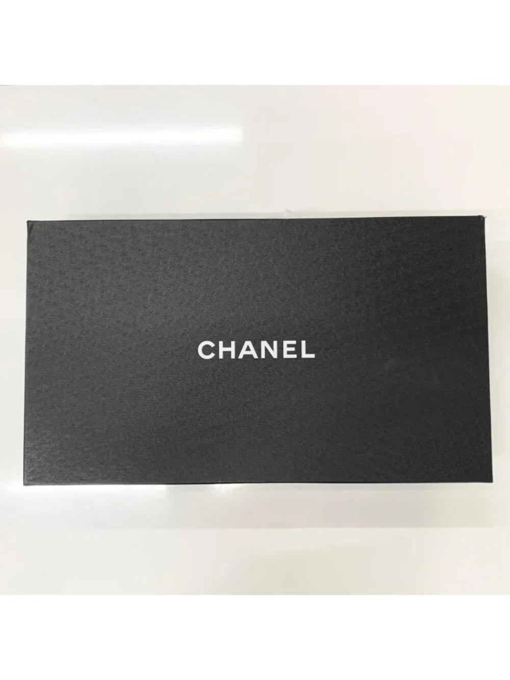 Chanel CC Logo Fabric Patent Glitter Long Boots Black